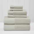 thumbnail image 1 of Modern Threads Waffle-Rib 6-Piece Cotton Bath Towel Sets, Silver, 1 of 6