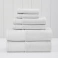 thumbnail image 1 of Modern Threads Waffle-Rib 6-Piece Cotton Bath Towel Sets, White, 1 of 5
