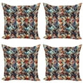 thumbnail image 1 of Ambesonne Modern Throw Pillow Cover 4 Pack, Paisley Spots, 24", Multicolor, 1 of 2