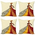 thumbnail image 1 of Ambesonne Modern Throw Pillow Cover 4 Pack, Patterns, 16", Multicolor, 1 of 6
