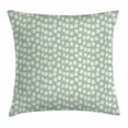 thumbnail image 1 of Modern Throw Pillow Cushion Cover, Big and Small Asymmetrical Squares Pattern Modern Geometric Tile Design Print, Decorative Square Accent Pillow Case, 24 X 24 Inches, Light Blue Cream, by Ambesonne, 1 of 2