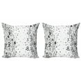 thumbnail image 1 of Ambesonne Modern Throw Pillow Cover 2 Pack, Mathematic Numbers Image, 24", Black and White, 1 of 2