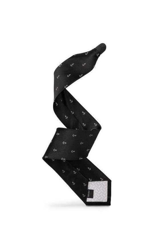 Modern Tie Anchor Pattern Slim Width Neck Tie