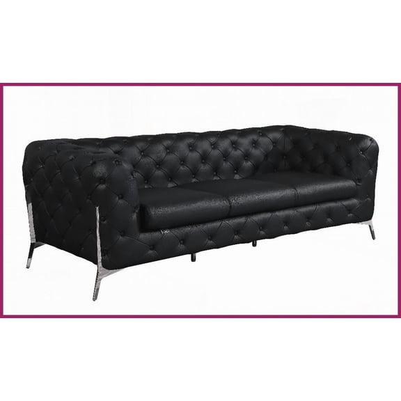 Modern Top Grain Italian Leather Power Reclining Sofa Living Room Luxury