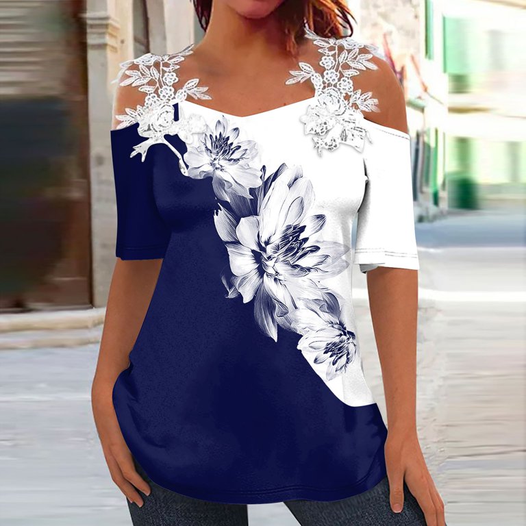 Modern Top! OTEMRCLOC Women's Short Sleeve T-shirt Printed