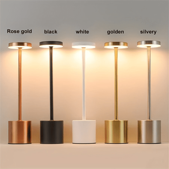 Modern Touch Adjustable Table Lamp, Metal Portable Ambient Light, Suitable for Decorating Bedroom Tables in Various Living Rooms