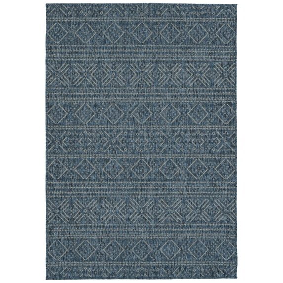 Modern, Transitional, Geometric, Southwestern, Textured High-Low Cut & Loop 2' x 3' Rectangle Throw Rug