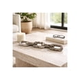 thumbnail image 1 of Modern Travertine Chain Link for Home and Bathroom Decor - Sculpture for Shelf, Coffee Table, Living Room or Office Styling - Decorative Object for Console and Mantel Display - 3", Gray, 1 of 11
