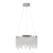 Modern Tree Branch Chandelier 15.7 8-Light Crystal Pendant in Gold Luxury Round Raindrop Pendant Light Fixture with Adjustable Height for Dining Room Bedroom Living Room Entryway