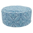 thumbnail image 1 of Modern Tropic Design Round Indoor & Outdoor Pouf, 1 of 5