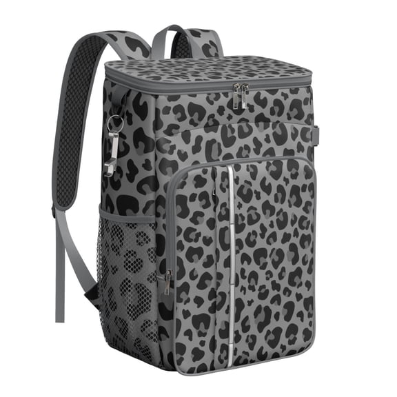 Modern Tropical Cooler Backpack - 20L Insulated Leakproof Soft Cooler for Camping, Beach & Road Trips, Multiple Pockets
