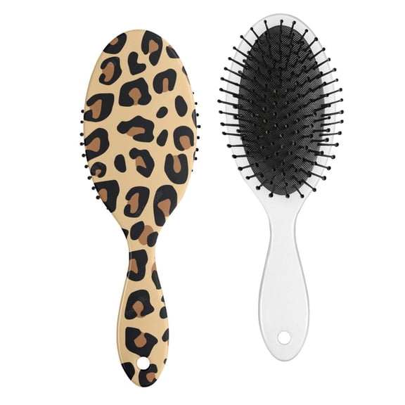 Modern Tropical Texture Hair Brush, Soft Detangler Hairbrush for All Hair Types, Dynamic Anti-static Paddle Comb, Travel Hair Styling Tool for Women Girls Boys, Gift-Ready