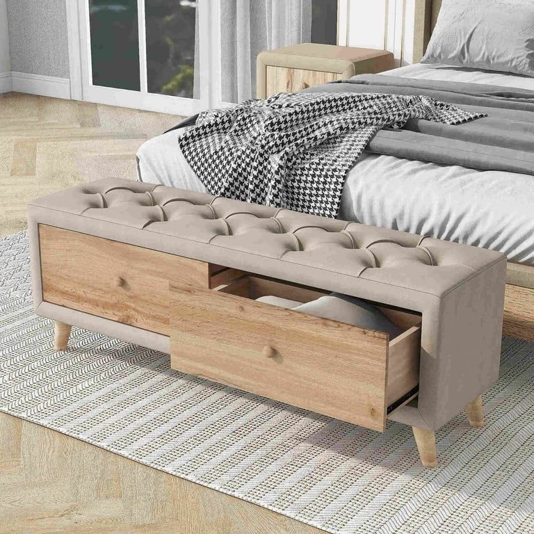 https://i5.walmartimages.com/seo/Modern-Tufted-Bedside-Bench-Upholstered-Wooden-Storage-Bed-Bench-2-Drawers-Ottoman-Fully-Assembled-Except-Legs-Handles-Padded-Seat-Rubber-Wood-Leg-Be_89a4fdc7-72ab-42ec-bf03-fc2d3d61f095.fb98036a6c3933a788f6cb54e80aafc9.jpeg?odnHeight=768&odnWidth=768&odnBg=FFFFFF