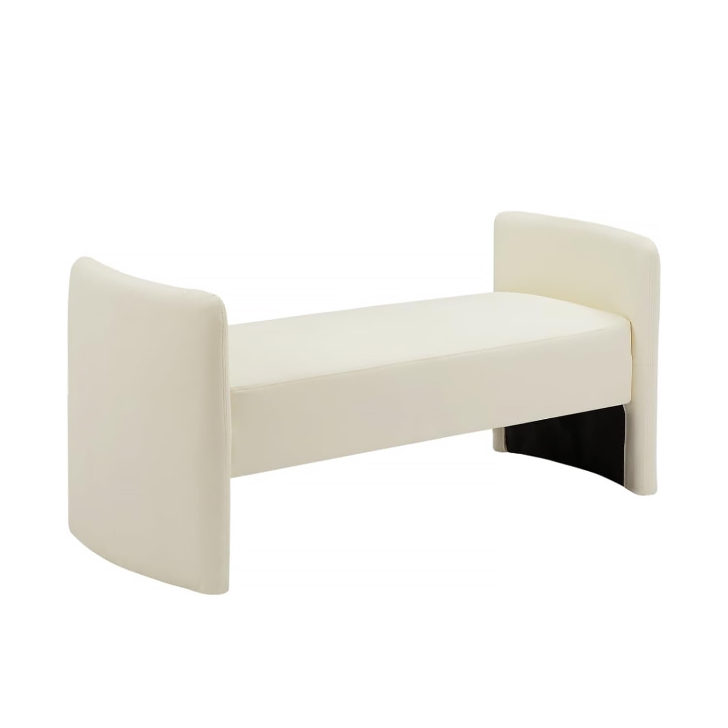 Modern Tufted Loveseat Sofa, Upholstered Entryway Bench, Cat Claw Cloth