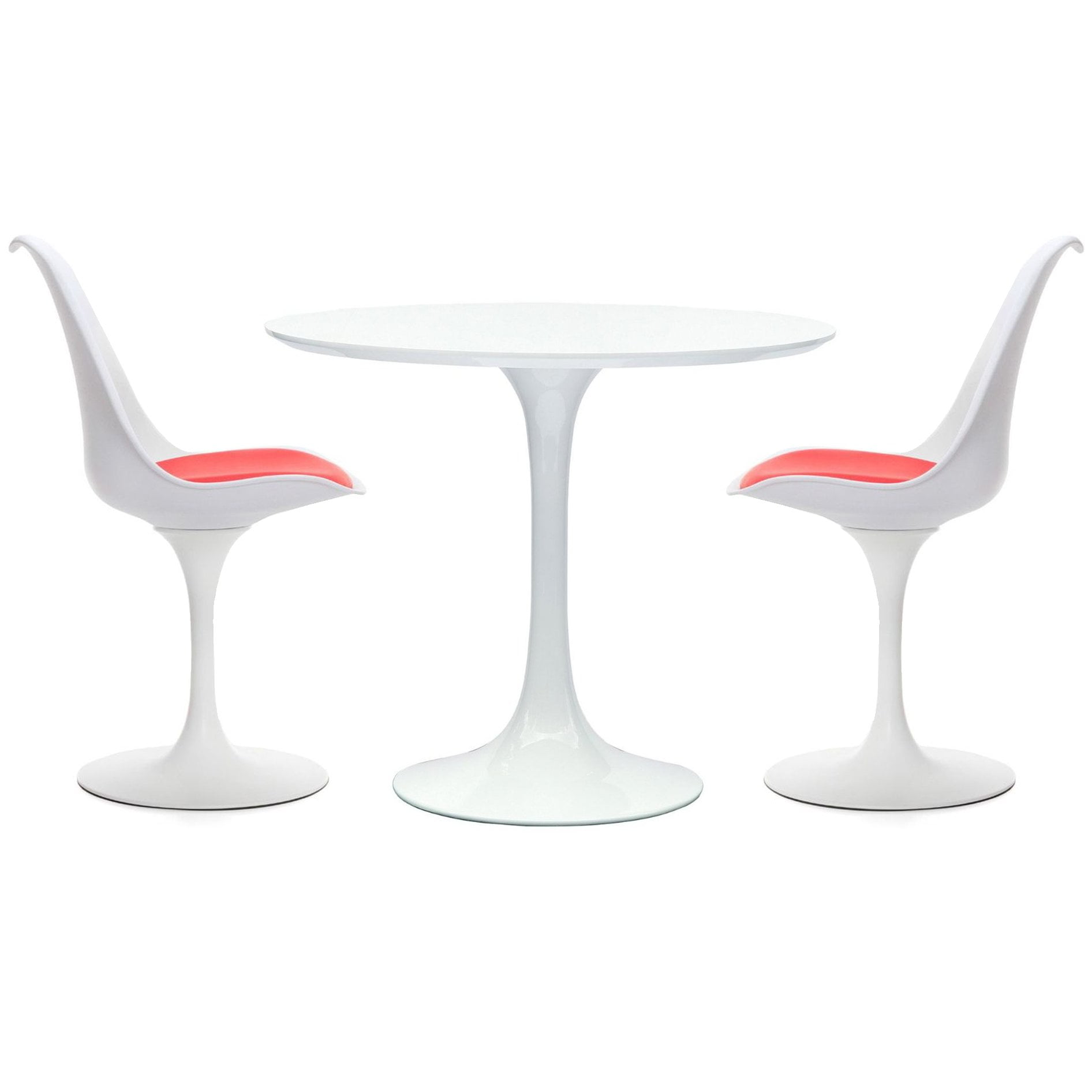 Modern Tulip Dining Table Set 30" and 2 Chairs by Modholic