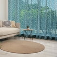thumbnail image 1 of Modern Tulle Curtains with Rod Pocket, Nested Circles with Dots in Repeating Form Rounded Circular Tile Pattern Art Illustration, Sheer Drape for Wedding Party 2 Panels, 7 Sizes, Blue, by Ambesonne, 1 of 3