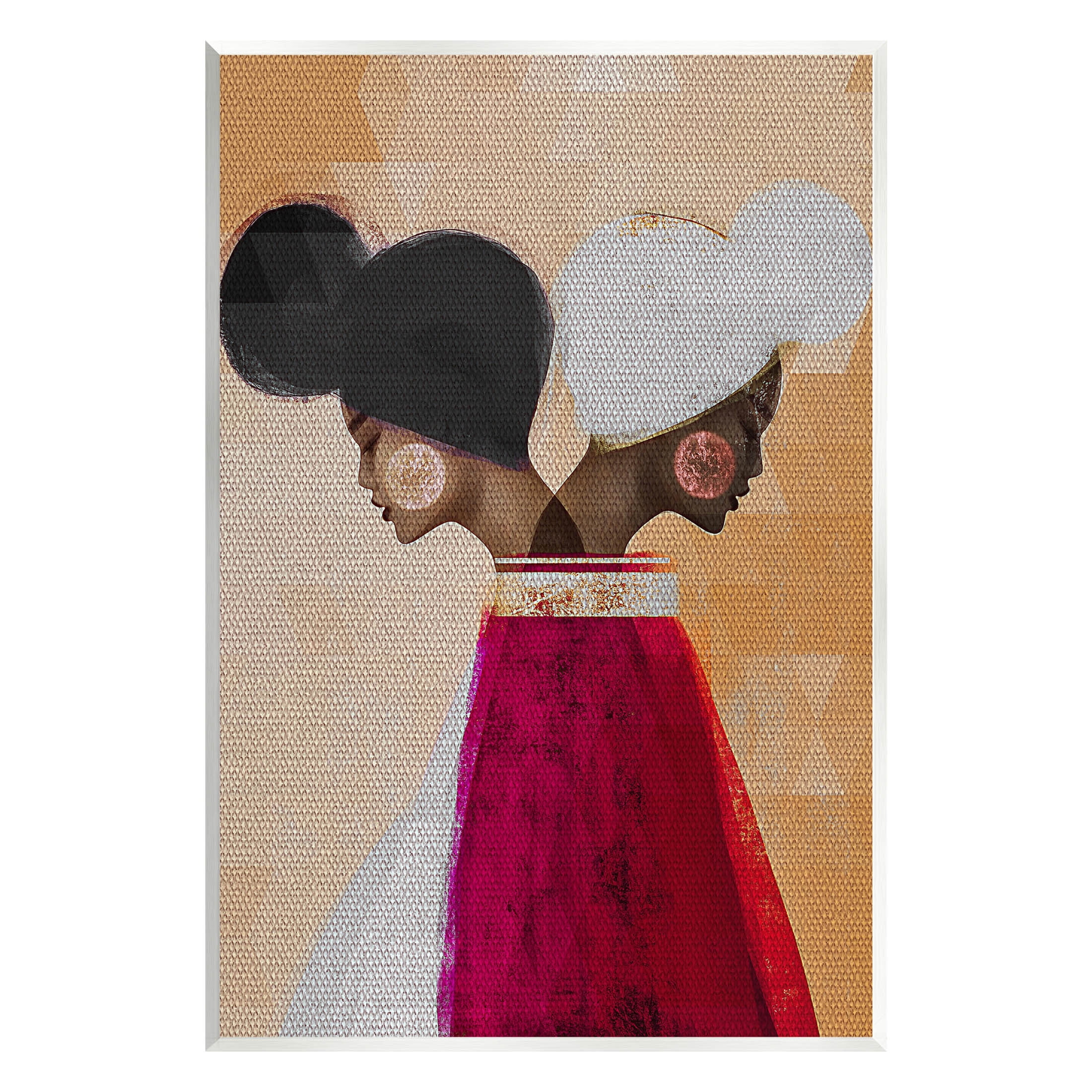 Modern Twin Girl Collage Abstract Graphic Art Unframed Art Print Wall Art