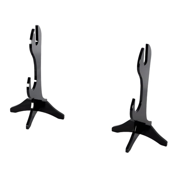 Modern Two Layer Swords Display Stand Organizers for Cultural Exhibits and Event