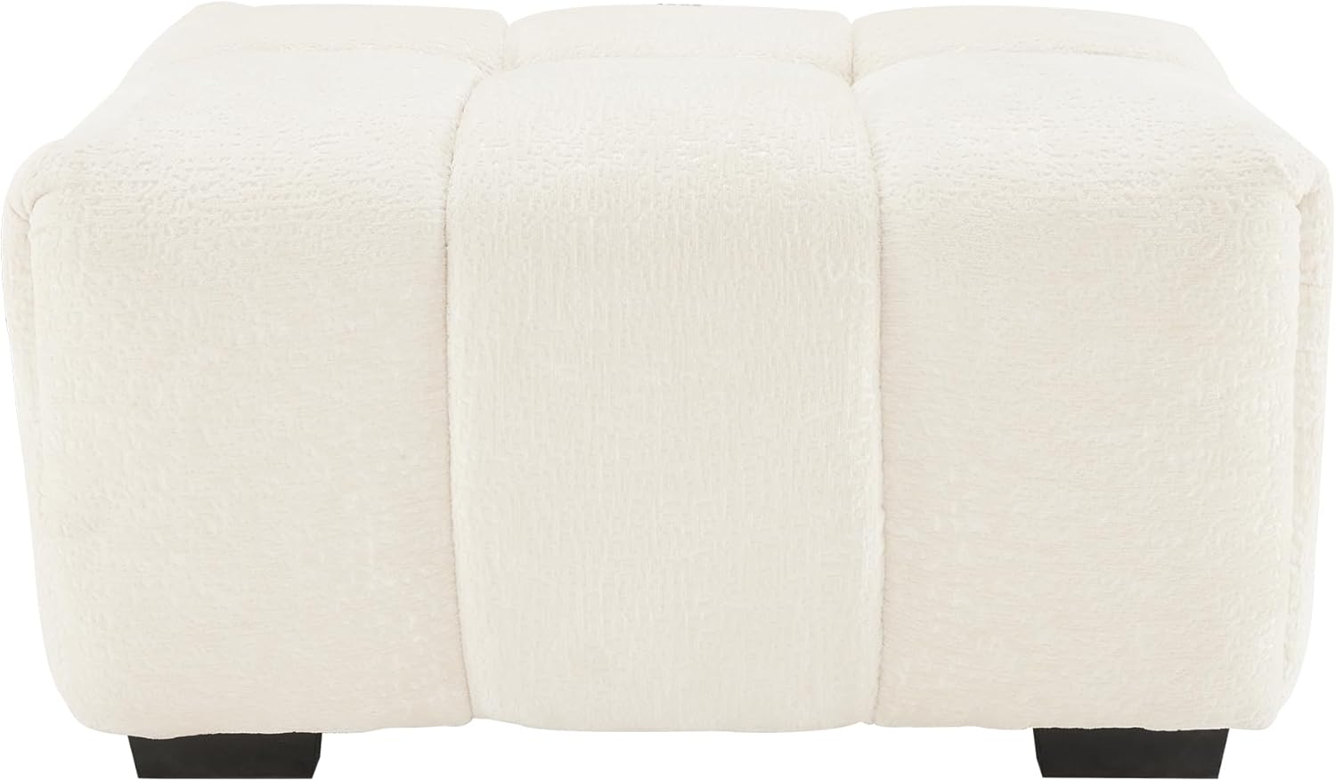 Modern U-Shaped Sectional Sofa with Ottoman, 142-inch Tufted Chenille ...