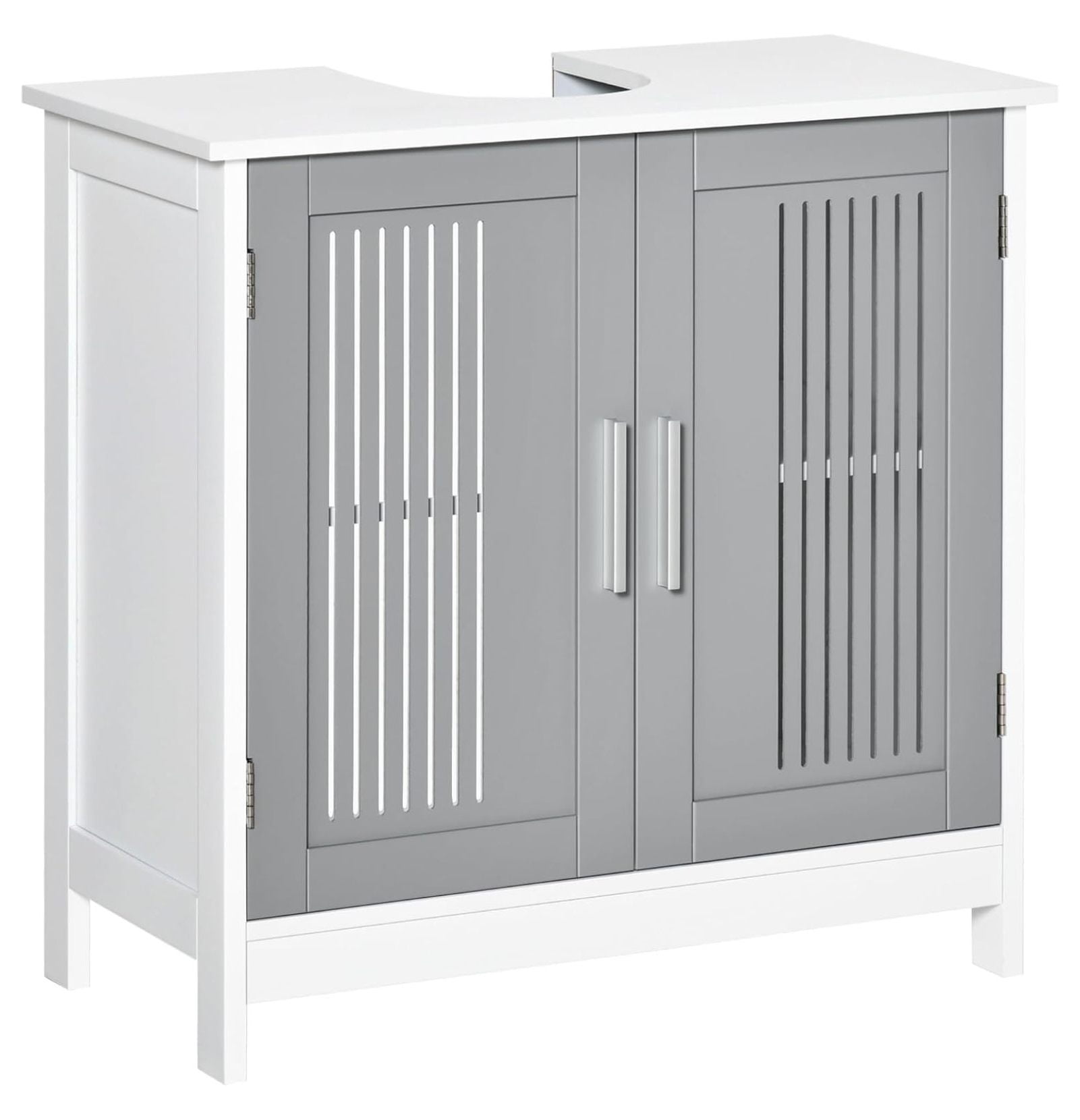 Modern Under Sink Cabinet with 2 Doors, Pedestal Under Sink Bathroom ...