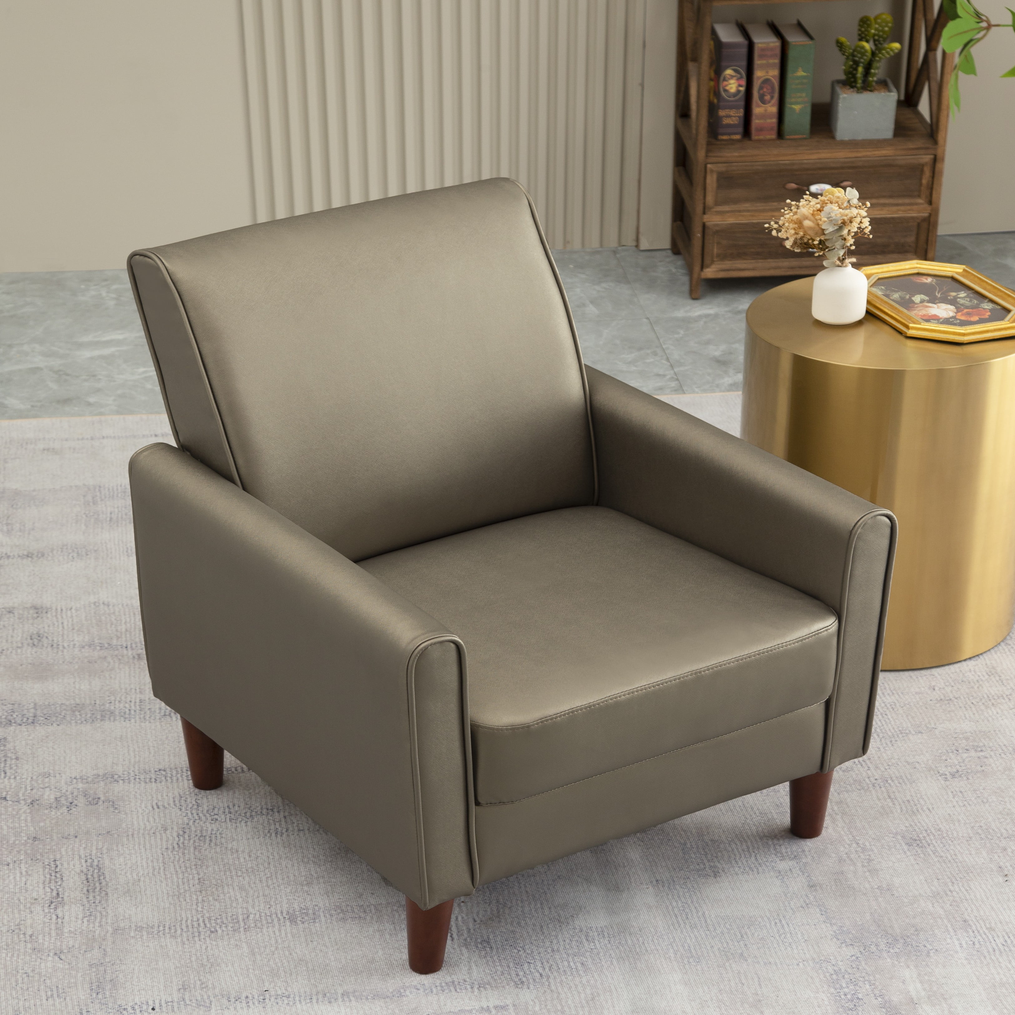 Modern Upholstered Accent Chair Armchair, Fabric Reading Living Room