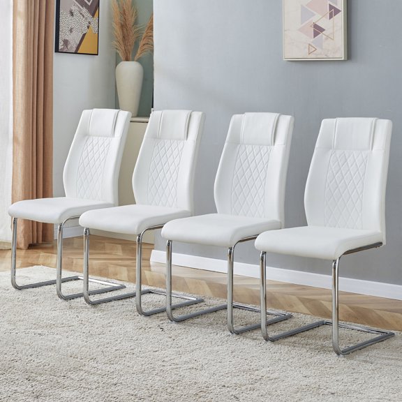 Modern Upholstered Chairs with Foam Filler / Protect Floor, Quick Install in Kitchen