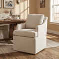 thumbnail image 1 of Vknow Furniture Minimalist Upholstered Dining Chair Ergonomic Comfort Dining Arm Chair for Dining Room, Living Room, Office,Cream, 1 of 9