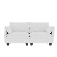 thumbnail image 1 of Modern Upholstered Loveseat, 2 Seaters Small Sofa Couch for Living Room Bedroom Apartment, 1 of 11