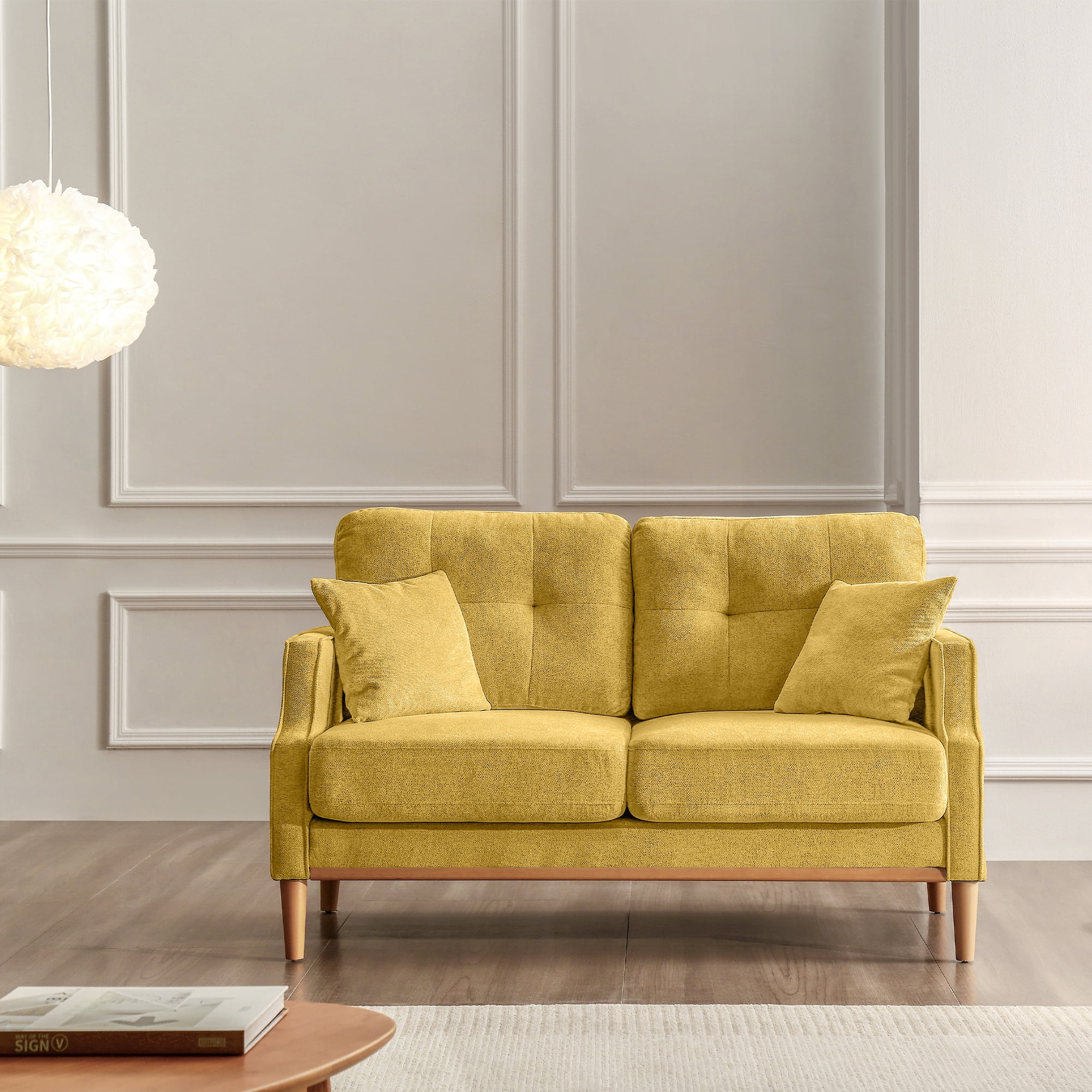 Modern Upholstered Sofa Couch 2 Seater Couches for Living Room