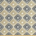 thumbnail image 1 of Ambesonne Modern Fabric by the Yard Upholstery, Square Shaped Lines, 3 Yards, Black White Yellow, 1 of 4