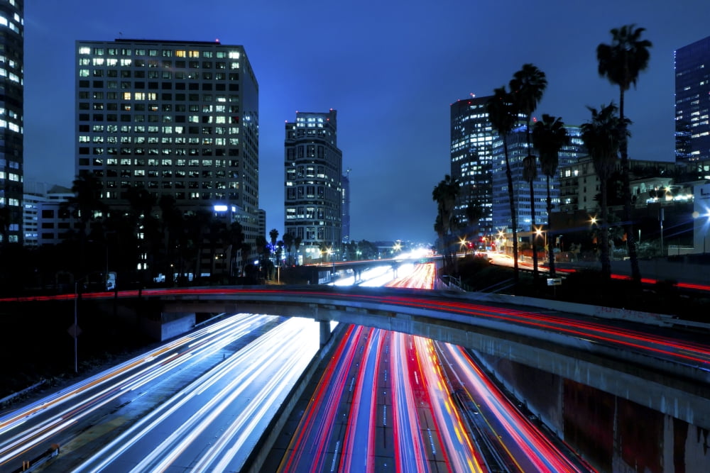 Modern Urban City at Sunset Canvas Art - Design Pics Vibe Design Pics (34 x 22)