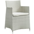 thumbnail image 1 of Modern Urban Contemporary Outdoor Patio Armchair, Gray White Plastic, 1 of 1