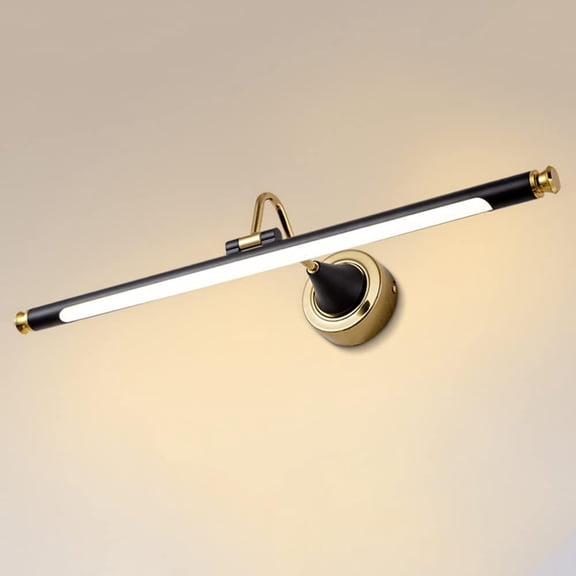 Modern Vanity Lamp LED Bathroom Mirror Light, Linear Strip Bath Vanity Wall Lamps Adjustable Mirror Front Lamps for Dressing Table Washroom, Picture & Display Lighting