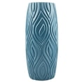 thumbnail image 1 of Modern Vase, Textured Cylindrical Flower Vase, 3X9inch Decorative Table Centerpiece Vase, Minimalist Geometric Vase for Home Decor, Elegant Plastic Vase for Office, Wedding, Farmhouse Decoration, 1 of 7