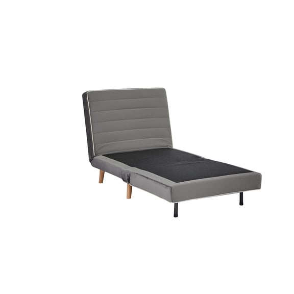 Modern Velvet Convertible Sofa Bed with 3-Position Adjustable Backrest, Converts to Twin Bed in Seconds, Space-Saving Sleeper for Small Apartments and Dorms, Includes Pillows