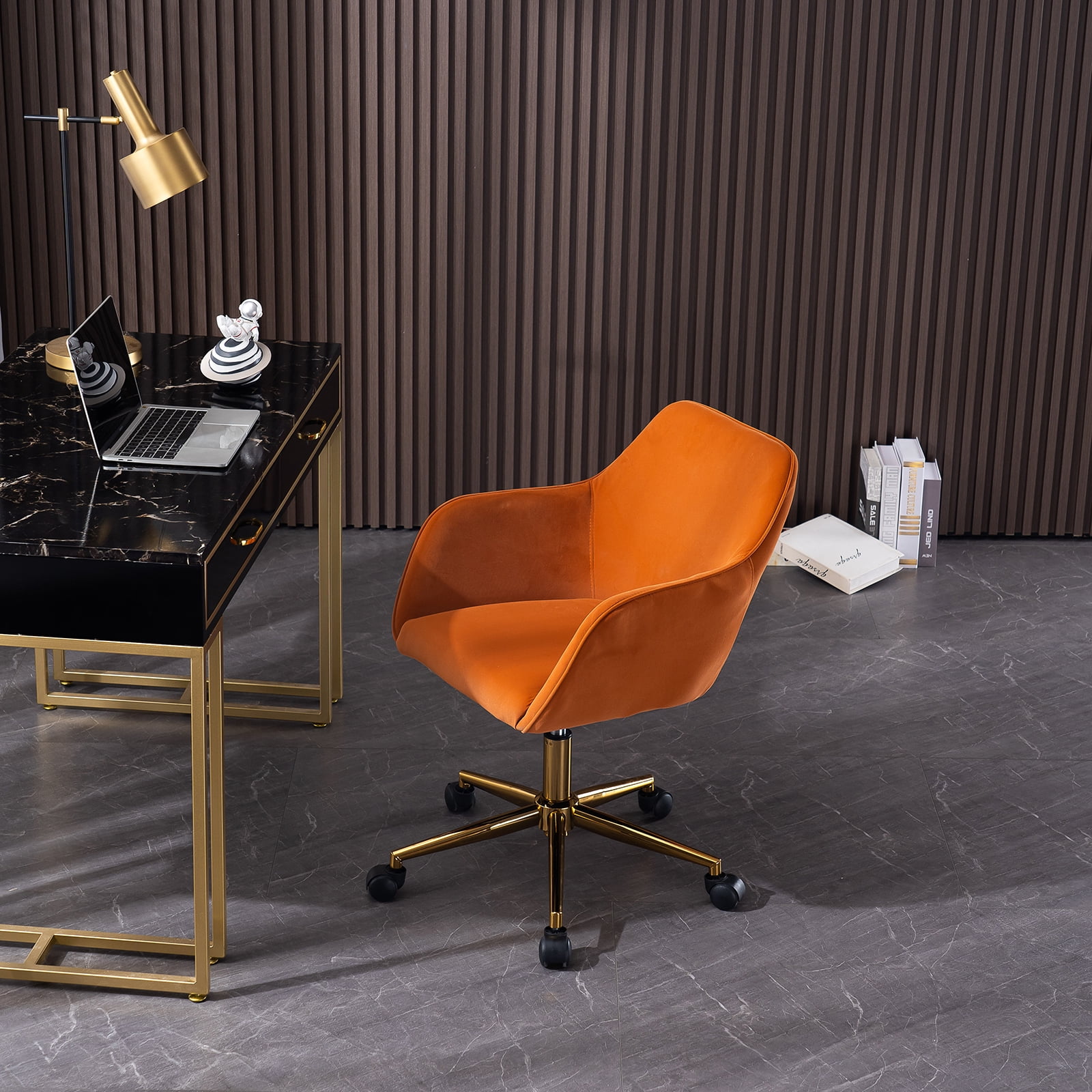 Modern Velvet Fabric Material Adjustable Height 360 Revolving Task ...