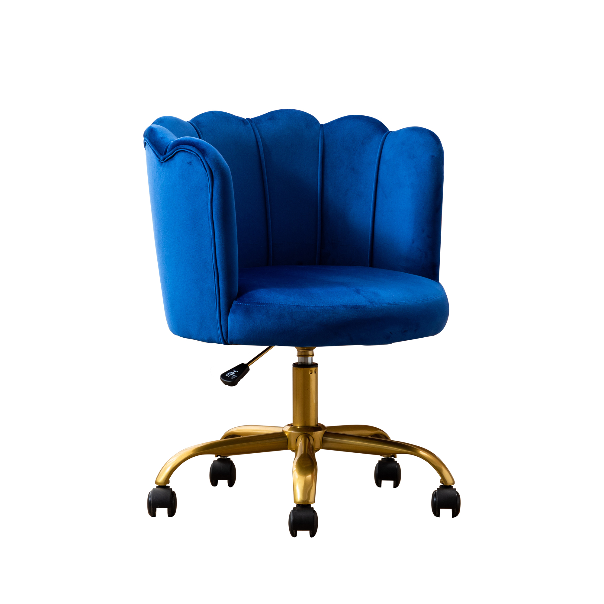 Modern Velvet Fabric Vanity Chair, SYNGAR Height Adjustable Swivel