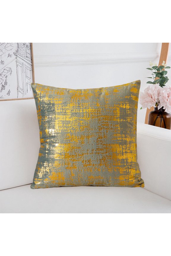 Modern Velvet Pillow Set,Gold Velvet Living Room Bedside Cushion,Soft Fabric,Decorative Accents for Home Decor,1-Piece Set,Velvet Upholstery,Elegant Design for Living Spaces|Flock,Gray,MIANHT