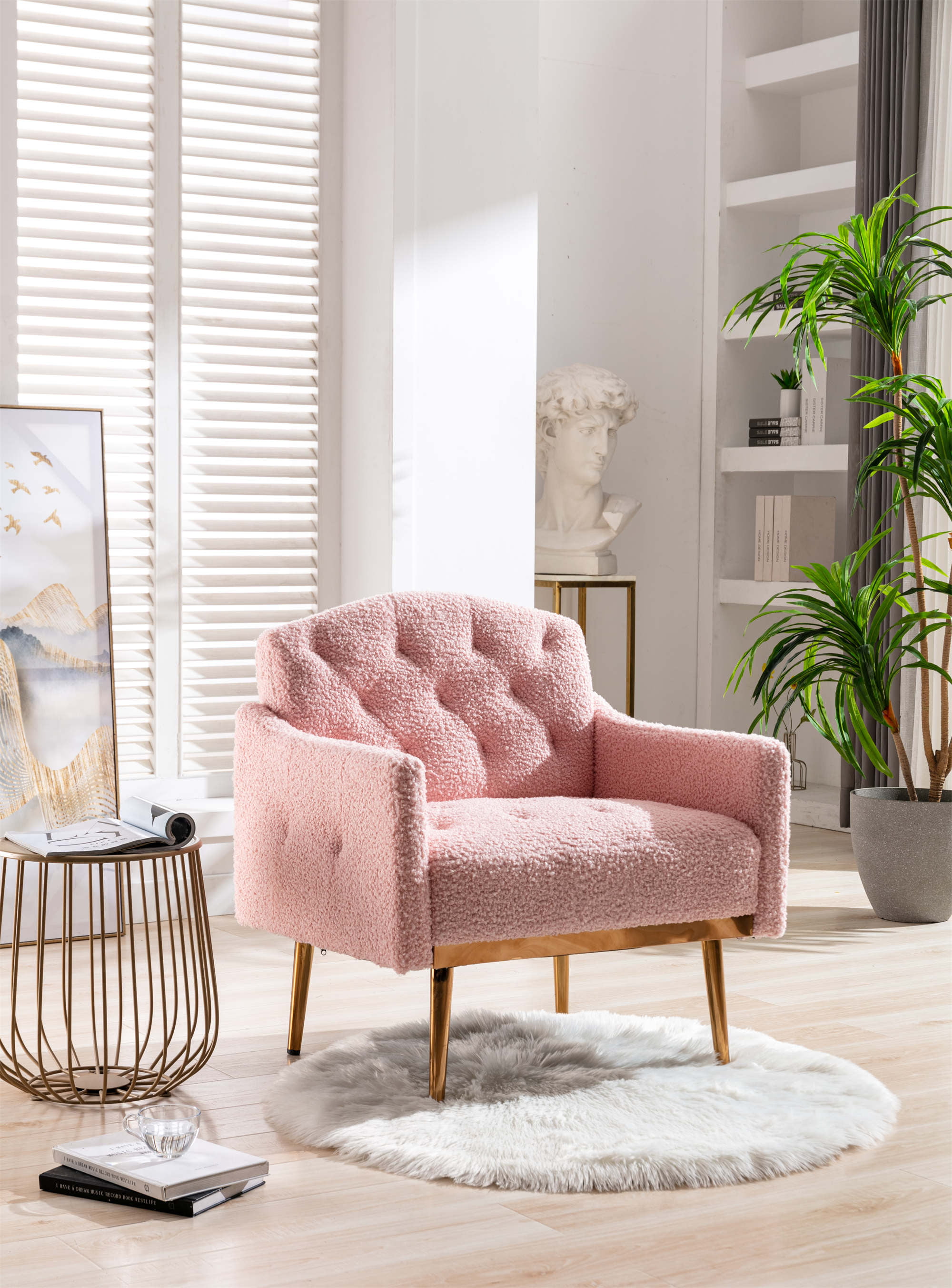 Modern Velvet Single Sofa Chair