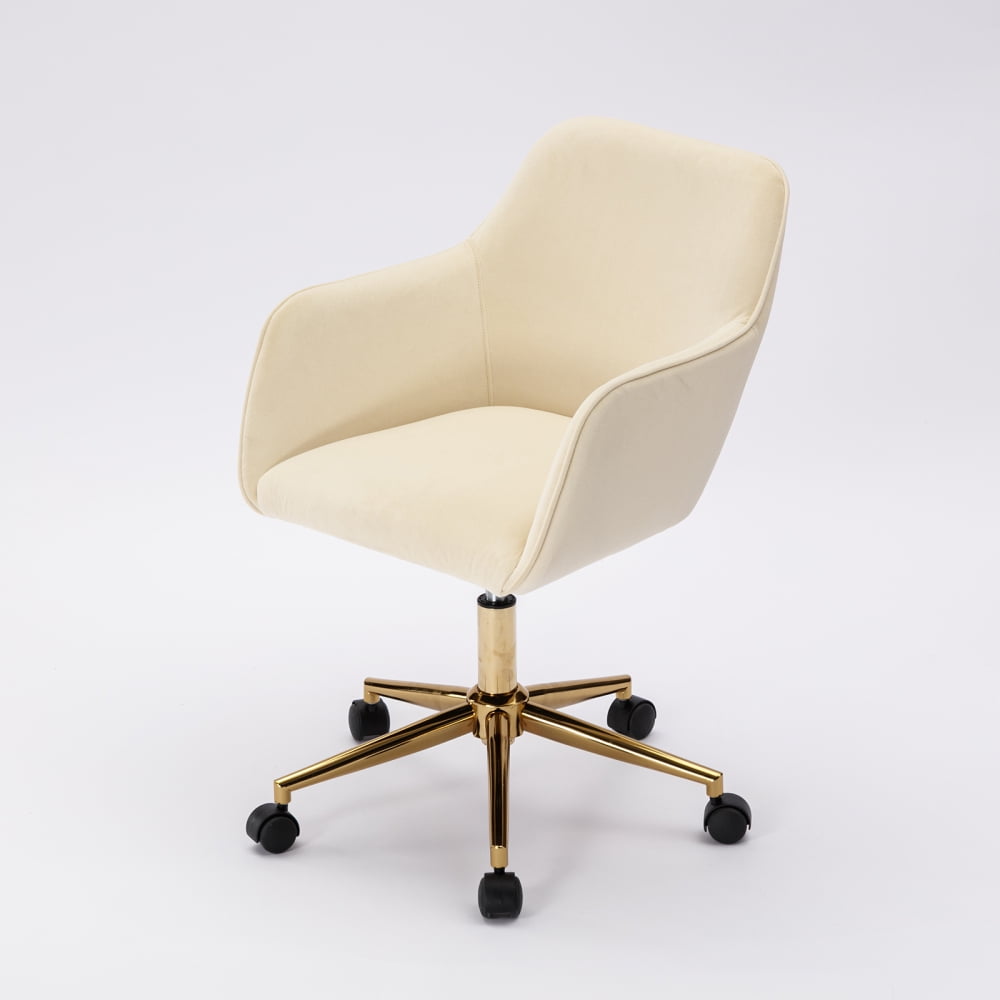 Modern Velvet Swivel Chair, Height Adjustable 360 Degree Swivel Office ...