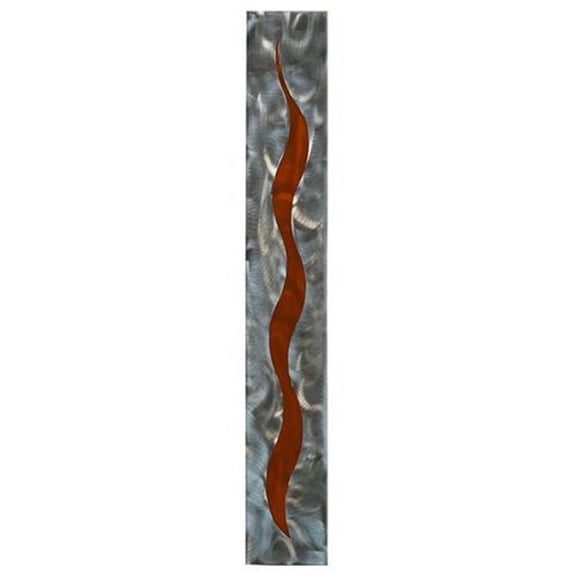 Modern Versatile Layered Metal Art Geometric Design for Wall Hanging Decoration - Orange