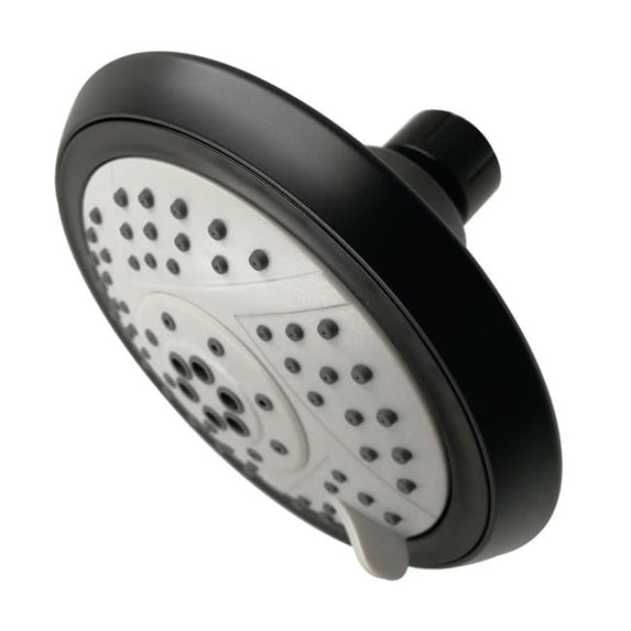 Modern Vilbosch 5 in. 5-Function Shower Head - Matte Black