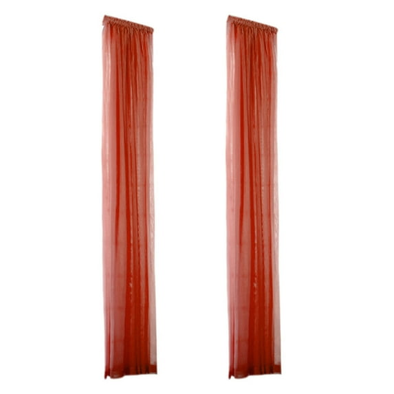 Modern Voile Window Curtains | Sheer Gauze Glass Door Panels | 2-Pack Set for Living Room & Bedroom | Soft Light Filtering | Machine Washable