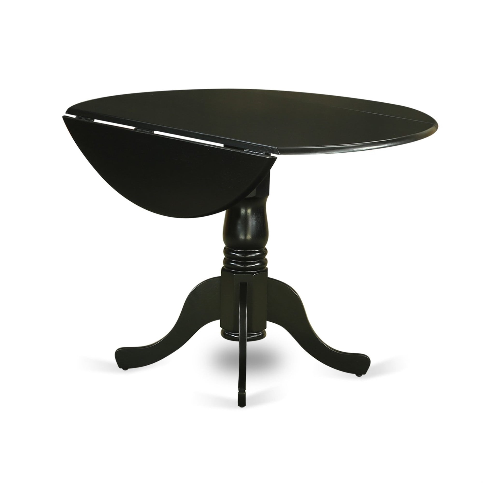 Nicoli Black Faux Leather Wood Dining Side Chairs, Set of 2