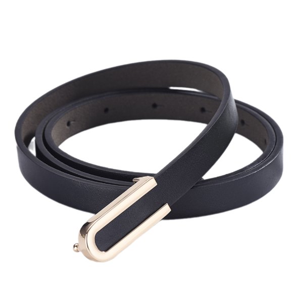 Modern Waist Belt U Shaped Alloy Buckle Skinny Waist Belt Suitable for Fashionable Lady Women