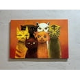 thumbnail image 1 of Modern Wall Art, Cats Poster, Cat Lover Gift Wall Decor, Abstract Artwork, Animal Poster, Cat Canvas Art, Animalistic Wall Decor, Canvas Wall Decor - 4P-Gallery Wrapped, 1 of 9