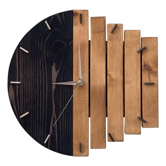 Modern Wall Clock, 12 Inch Silent Non Ticking Wall Clock, Battery Operated Decorative Wall Clock for Home, Office, Living Room