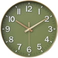 thumbnail image 1 of Modern Wall Clock,12 inch Silent Non Ticking Wall Clock,Battery Operated, Analog Wall Clock for Living Room Bedroom Kitchen Office Classroom Decor (Green), 1 of 7