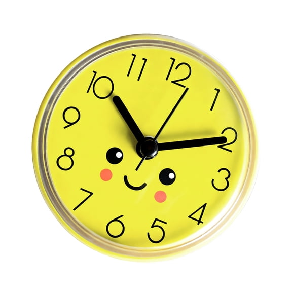 Modern Wall Clock Anti Fog Design High Precisions Accurate Movement Operated For Bathroom Bedroom Classroom