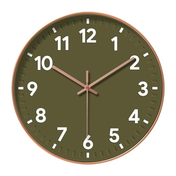 Modern Wall Clock Quiet 30cm Battery Powered Modern Analogs Clock for Kitchen Office Accurate Time Display Wall Clock